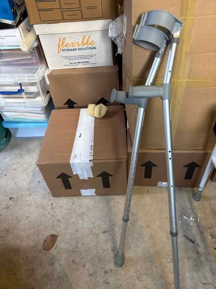 Photo of free Pair of crutches (Marryat Road SW19) #1