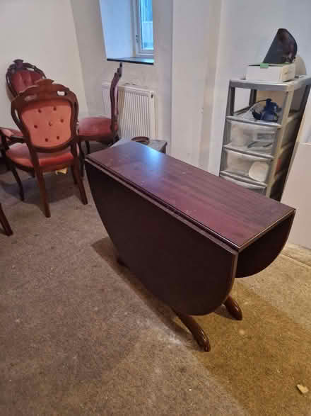 Photo of free Folding dining table and six chairs (Bishop's Castle SY9) #3
