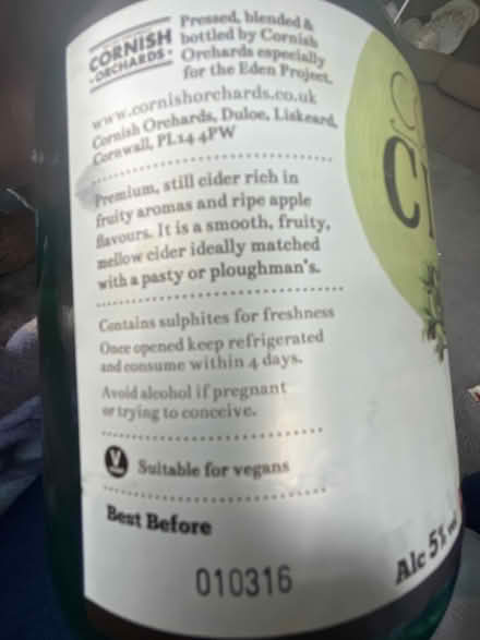 Photo of free Empty cider bottle (Cheylesmore CV3) #3