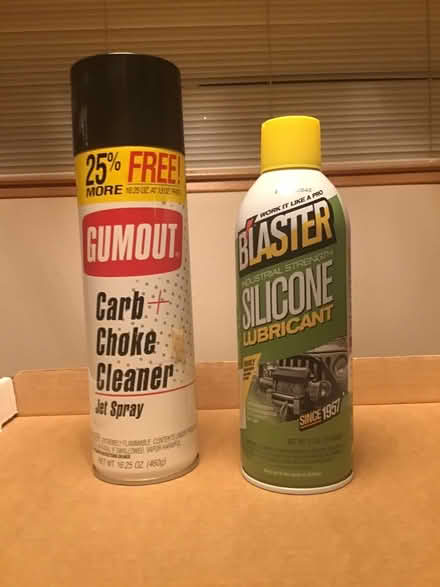 Photo of free Carb cleaner, Silicone lube (Near Rainbow and Stelling) #1