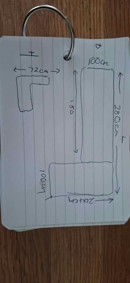 Photo of free Brown leather Corner sofa and stool (BR8) #2