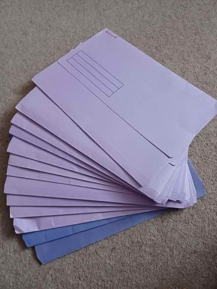Photo of free Purple envelope folders x 13 (Southborough BR1) #1