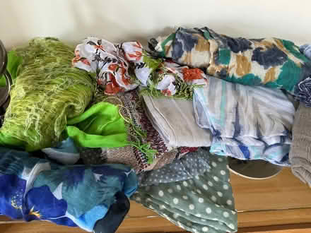 Photo of free Colourful lot 20 ladies scarves, wraps, neck, head, hajib (BT10) #2