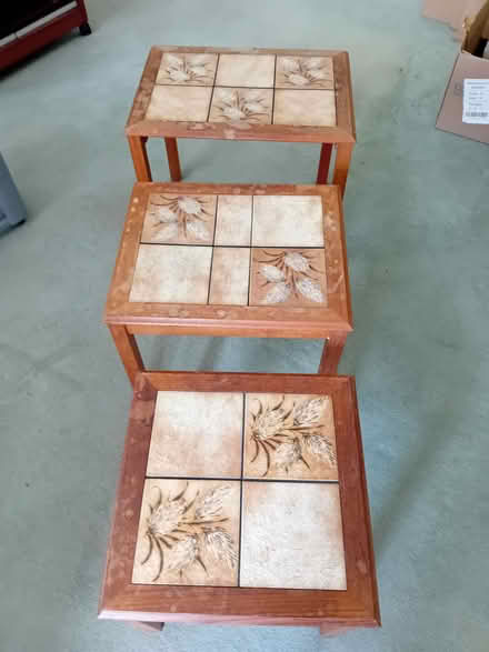 Photo of free Set of 3 gorgeous nested coffee tables!Art project potential (Roffey RH13) #3