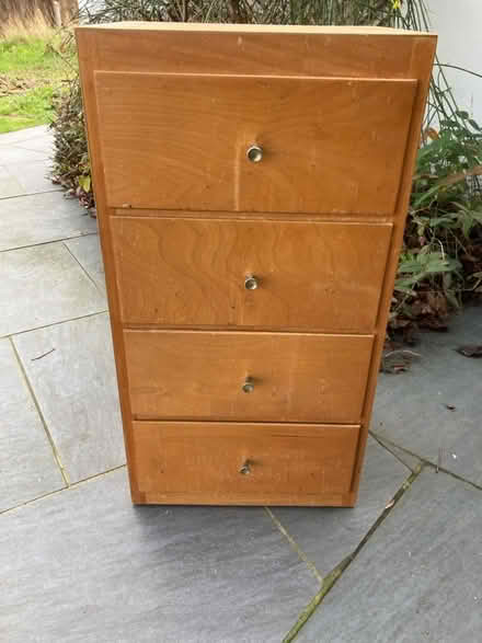 Photo of free 4-drawer wooden cabinet (Little Herberts GL53) #1