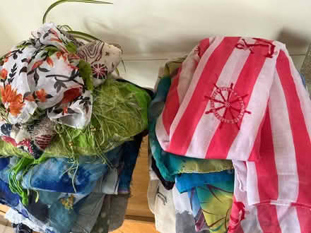 Photo of free Colourful lot 20 ladies scarves, wraps, neck, head, hajib (BT10) #1