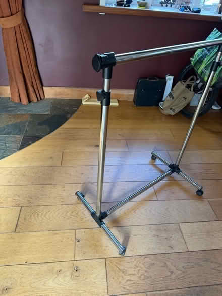 Photo of free Adjustable height clothes hanger - plastic metal effect (Cumnor OX2) #2