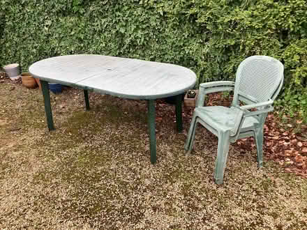 Photo of free Garden table and 2 chairs (Old Road OX3) #1