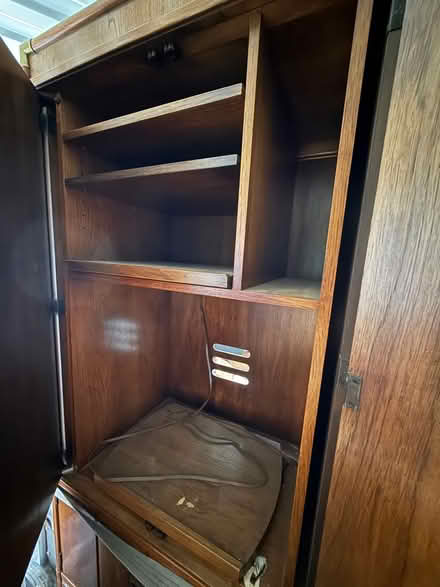 Photo of free Large solid wood armoire (Clements) #2