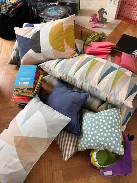 Photo of free Cushions, lego, books, toys (NW8 6EL) #1