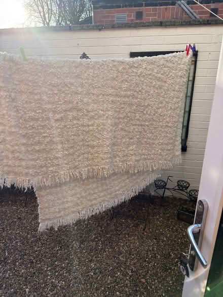 Photo of free Cream throw, blanket, for chair, bed, Ikea Ofelia (BT10) #1
