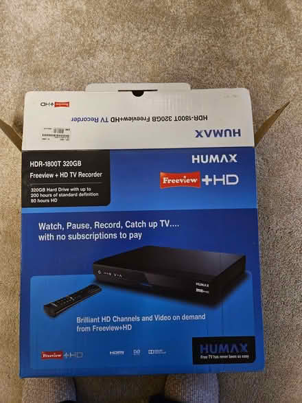 Photo of free Humax HDR-1800T 320gb Freeview + HD TV recorder. (Enfield EN1) #1