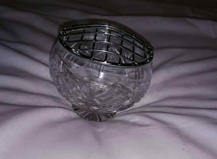 Photo of free small crystal rose bowl (Eamont Bridge CA10) #1