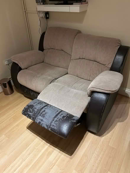 Photo of free Brown 2 Seater Reclining Sofa (CT6) #4