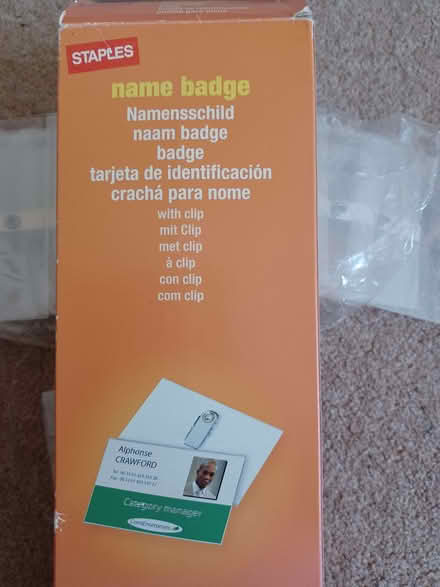 Photo of free Name badges with clip (Southborough BR1) #2