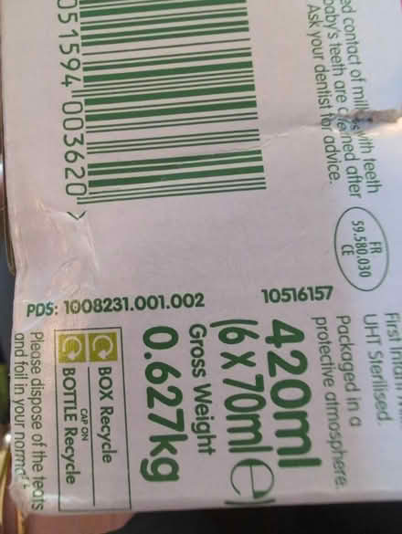 Photo of free Cow & Gate Formula Bottles (Cheshunt (EN8)) #3