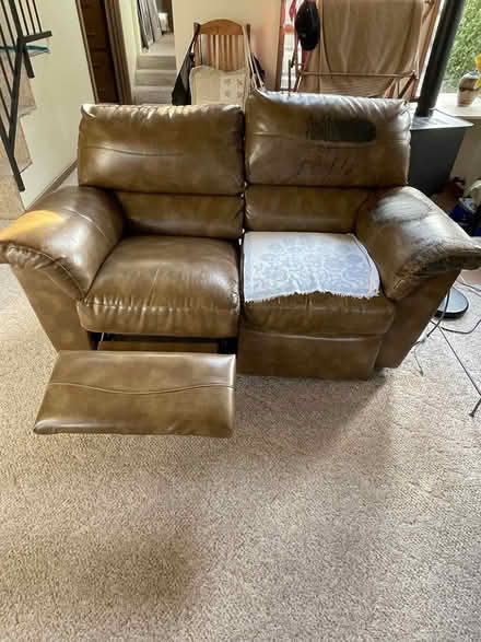 Photo of free Reclining Couch and Loveseat (Ravenna) #3