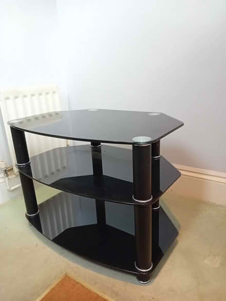 Photo of free Gorgeous black glass coffee or corner table (Roffey RH13) #3