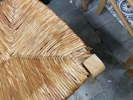 Photo of free 2 wooden chairs, wicker seat (New Islington M4) #3