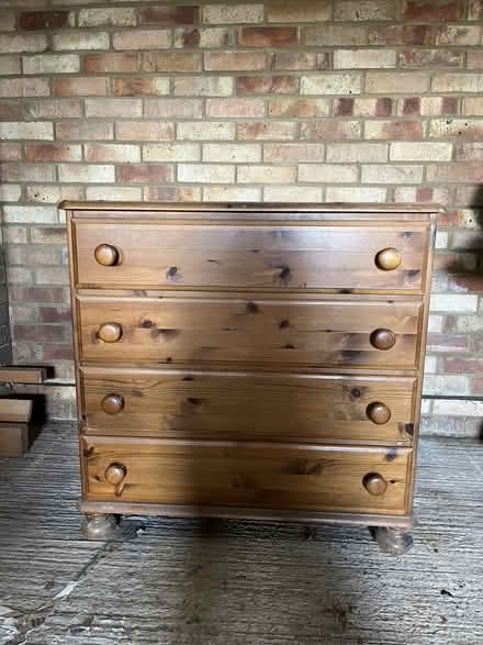 Photo of free Pine set of drawers (Aldwick) #1
