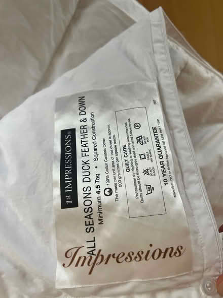 Photo of free Duck Feather & Down Duvet (Cardiff) #3