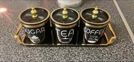 Photo of Tea coffee sugar pots (Trumpington CB2) #1