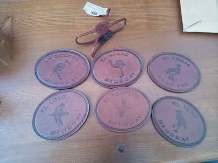 Photo of free Leather coasters from Uruguay (Knock CA16) #2