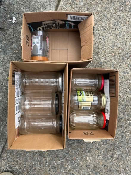 Photo of free Collection of empty glass jars (Valencia Avenue, Sunnyvale) #1