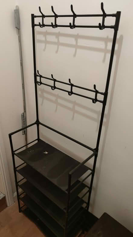 Photo of free Collapsible plastic and fabric halll stand in Black (Kirkdale L4) #1