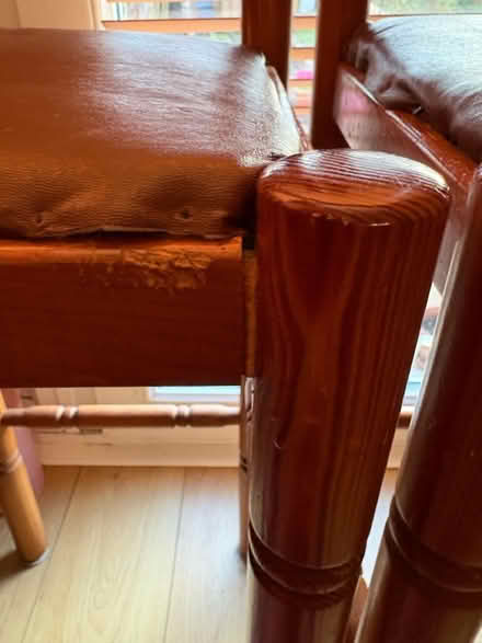 Photo of free Pine wood bar chairs x2 (Greater Leys OX4 7WH) #4
