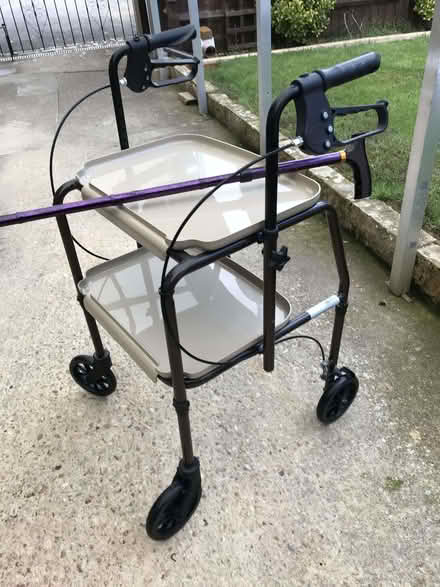 Photo of free Wheeled Walking Frame with 2 Trays (Minster Lovell OX29) #1