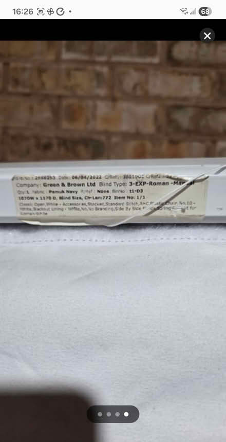 Photo of free blind 107Wx117cmL (CliftonM,YO30) #3