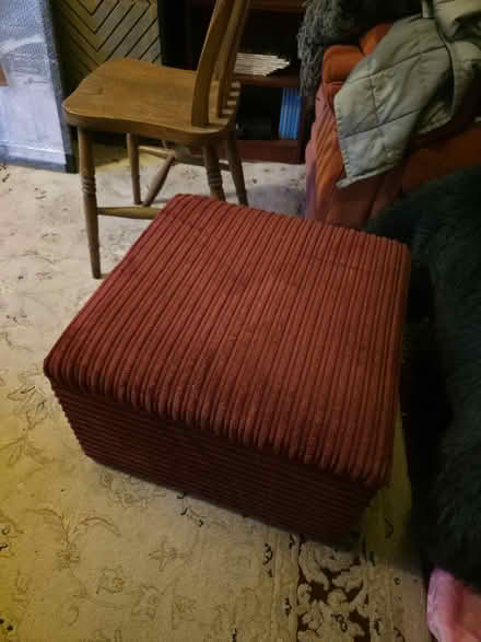 Photo of free Red storage pouffe (Swindon Village GL51) #1