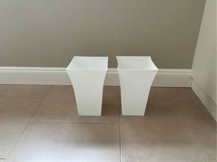 Photo of free Planters white plastic (Loughton IG10) #1