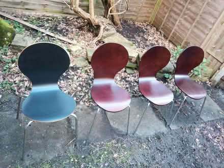 Photo of free 4 'Ant' style dining chairs (set of 3 + 1 other) (Didsbury M20) #1
