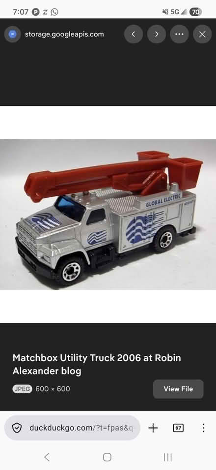 Photo of matchbox utility truck (20817) #3