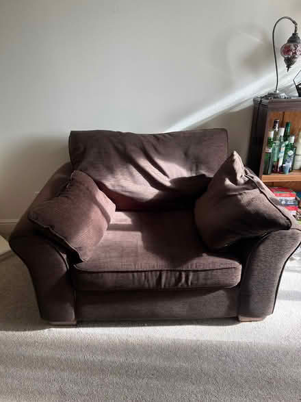 Photo of free Brown loveseat (Hove BN3) #1