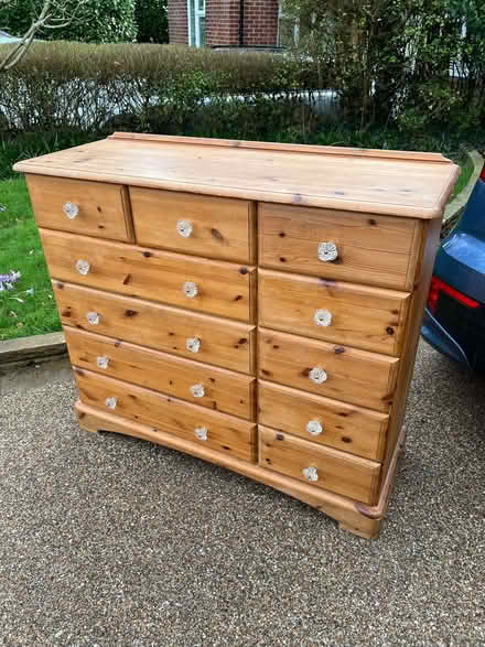 Photo of free Large wooden chest of drawers (Fordwich SG14) #2