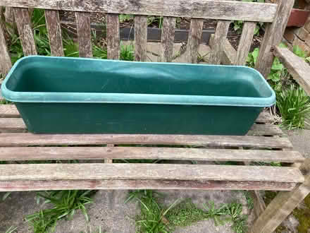 Photo of free Green plastic planter trough (Royal Leamington Spa CV32) #1