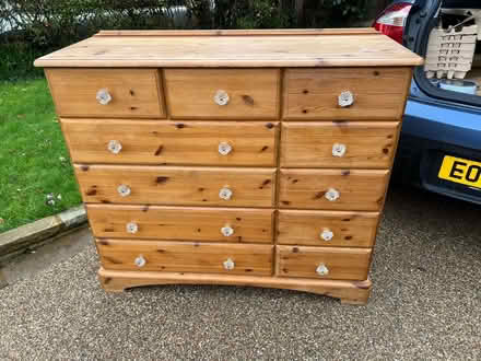 Photo of free Large wooden chest of drawers (Fordwich SG14) #3