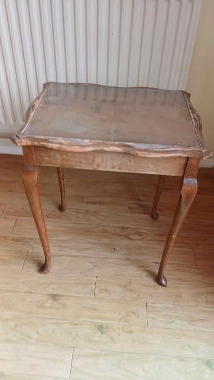 Photo of free Table - small glass topped (Lexden CO3) #1