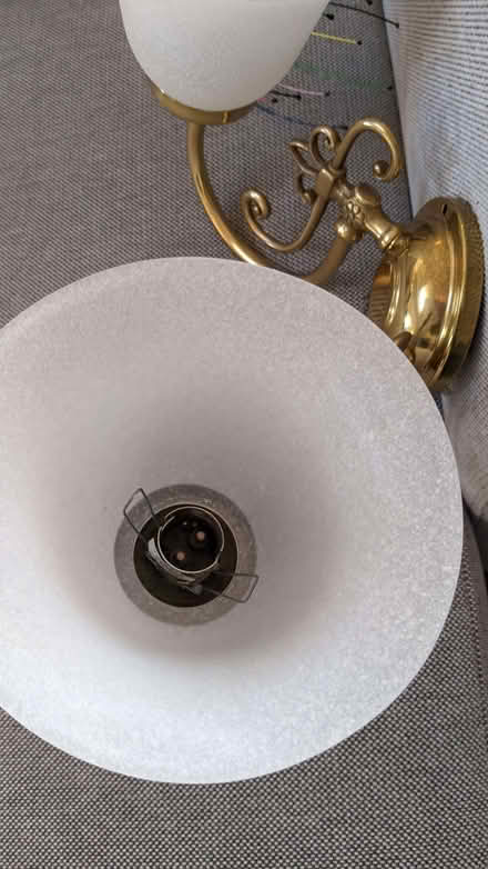 Photo of free Wall lights with frosted glass shades (10) (Lansdown GL50) #4