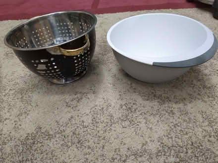 Photo of free Colander and mixing bowl (Earley RG6) #1