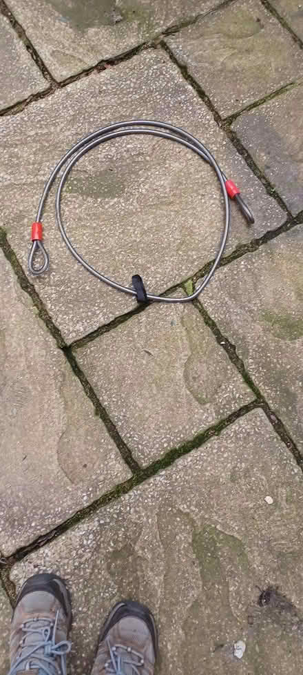Photo of free Long cable with loops for lock (Loughborough central) #1