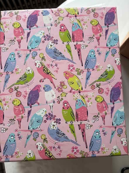 Photo of free Pretty pink storage box with birds (CM1 Broomfield) #1