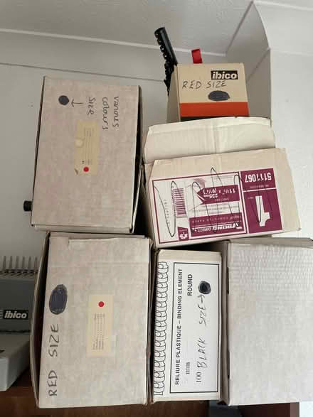 Photo of free Ring binders and binding machine (BR6) #2
