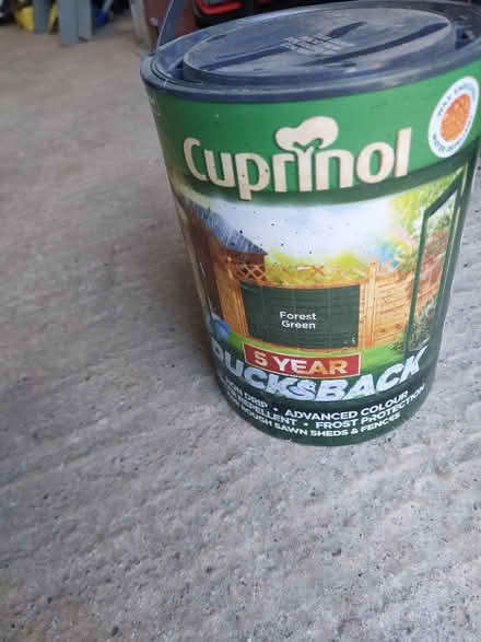 Photo of free Cuprinol Forest Green fence paint (Wrose BD2) #1