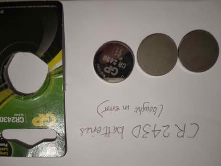 Photo of free CR2430 circular batteries (Penarth CF64) #1