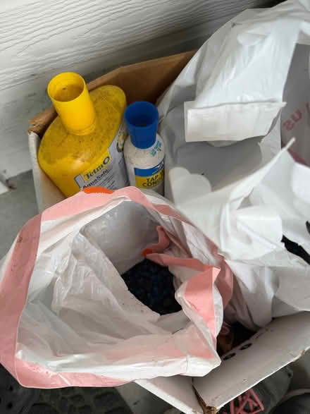 Photo of free Aquarium supplies (50lb gravel) (Mountain View San Antonio) #1