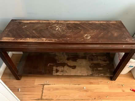 Photo of free Wooden table / shelf (Severn) #1